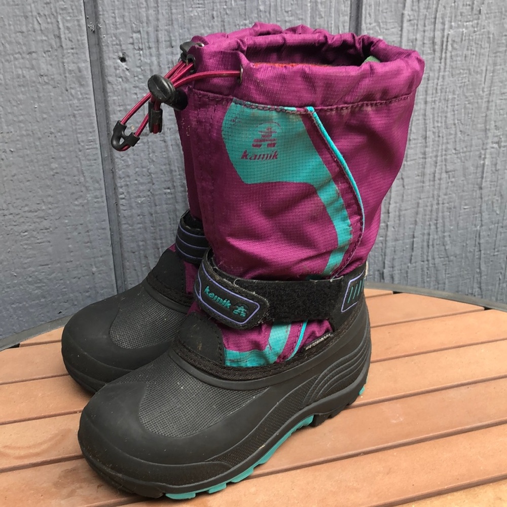 Girls’ Kamik Waterproof Snow Boots Size 13